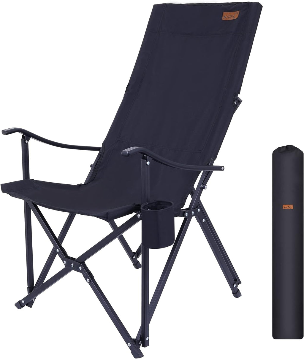 Red Folding Camping Chair with Cup Holder & Carry Bag P1843