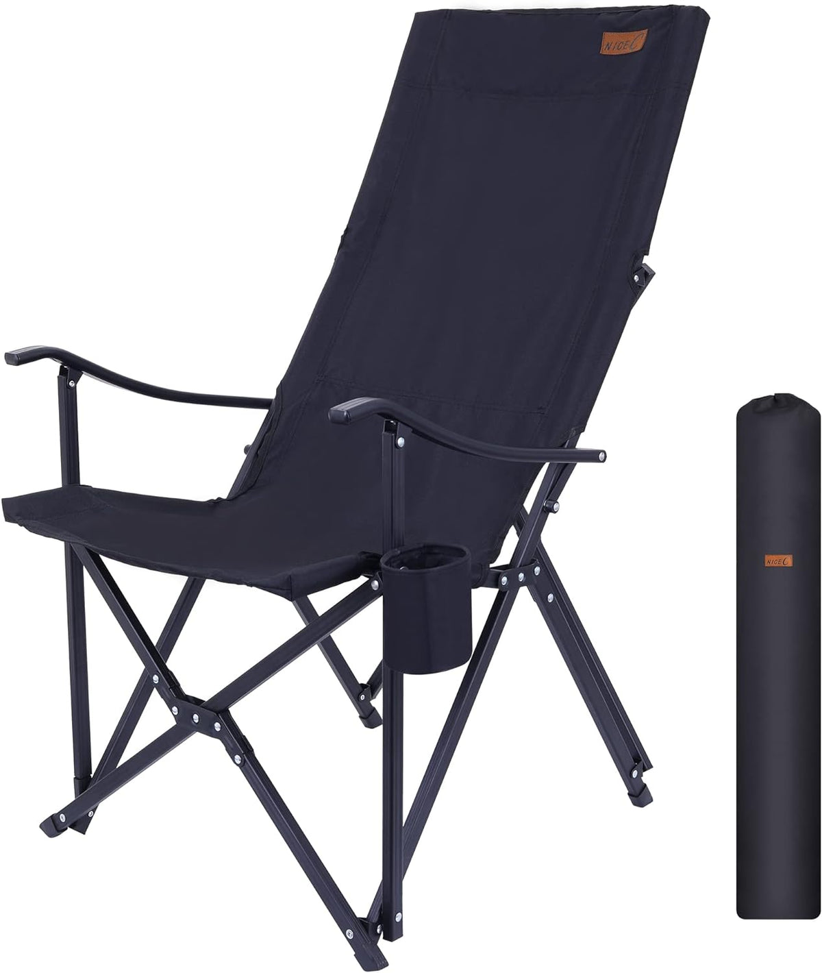 Red Folding Camping Chair with Cup Holder & Carry Bag P1843