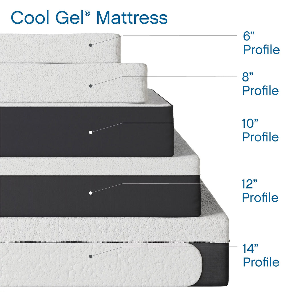 8 Gel Memory Foam Mattress, Twin U961584