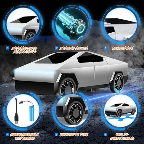 1:14 Remote Control Pick-up Truck with Light and Loadspace A86409