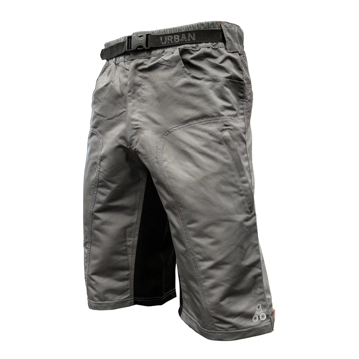Men's Grey MTB Shorts with Padded Underliner I8532