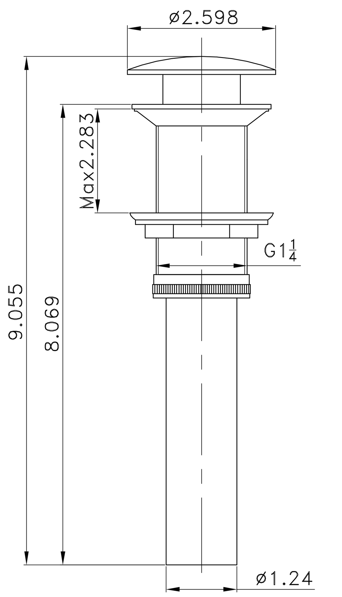 Oil Rubbed Bronze Bathroom Sink Drain L3519