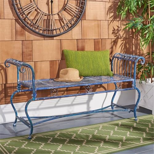 Antique White Outdoor Bench N8805