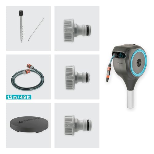 50' x 1/2" Automatic Retractable Garden Hose Reel Z590860