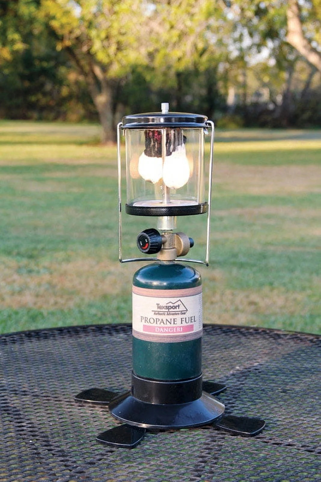Black Double Mantle Propane Lantern F8498