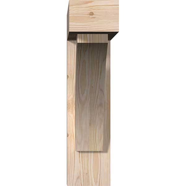 Thorton Block Smooth Bracket with Offset Brace, Douglas Fir H52753