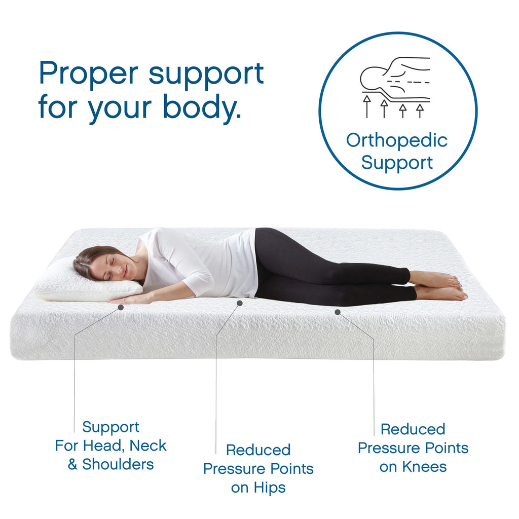 8 Gel Memory Foam Mattress, Twin U961584