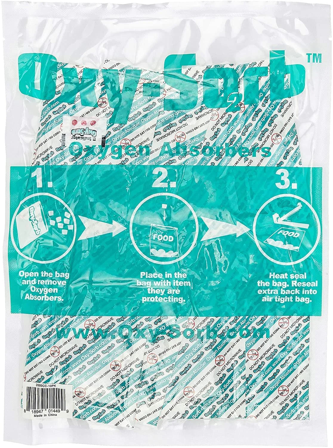 2000cc Oxygen Absorber Packets, 30 Pack O918064