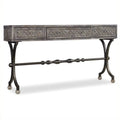 3 Drawer Wood & Metal Console Table H51514