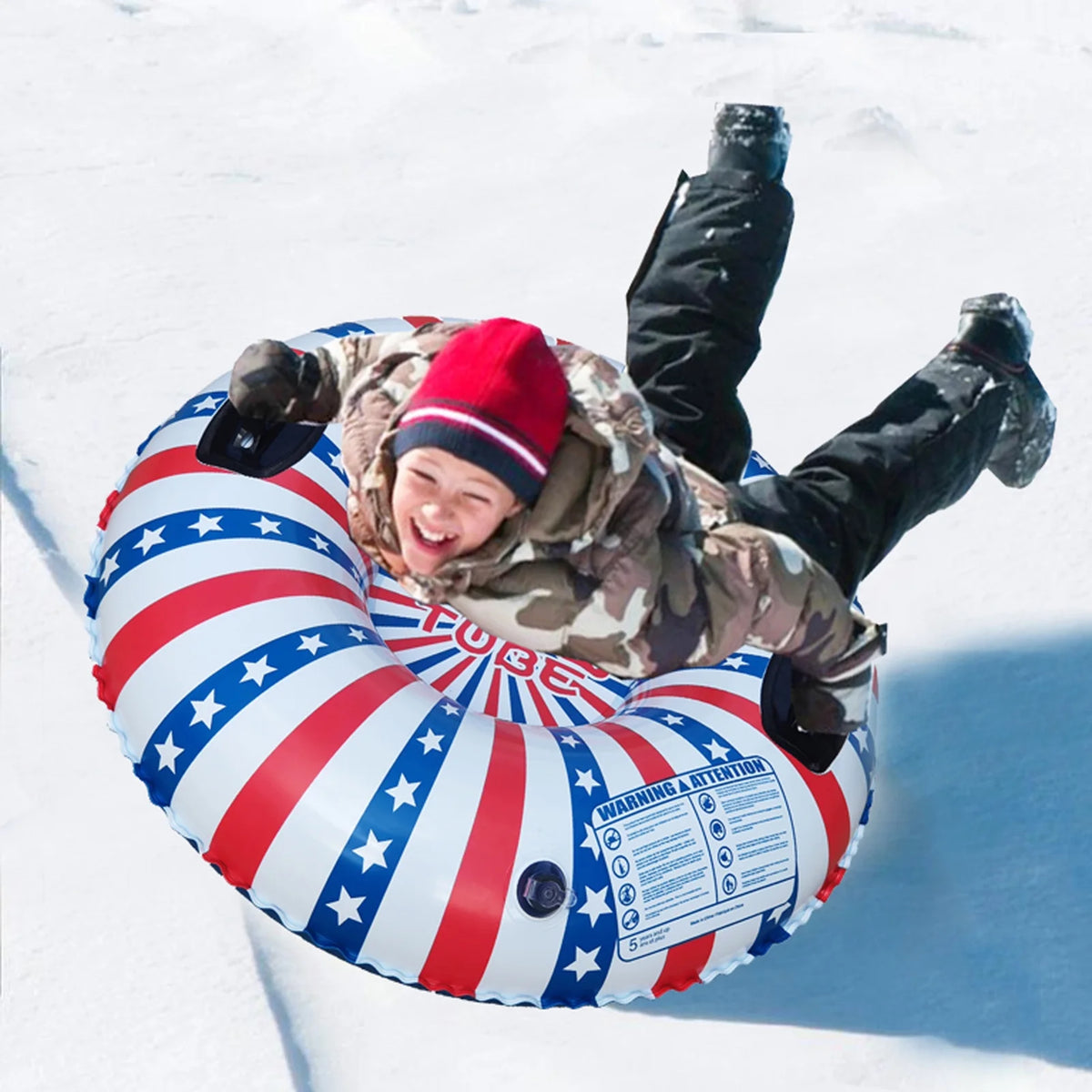 Inflatable Ski Ring PVC Snow Tube with Handle I532