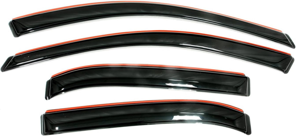 4-Piece Dark Smoke Side Window Deflector S6296