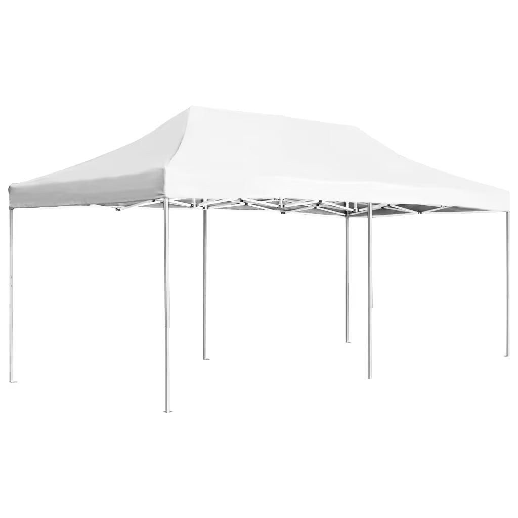 19.7'x9.8' White Aluminum Folding Party Tent A7341