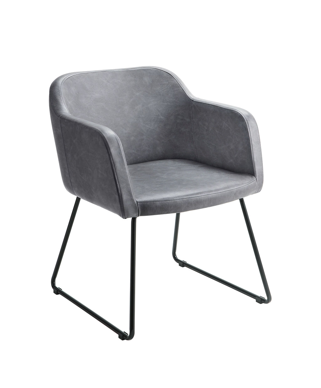 Gray Faux Leather Accent Chair G79777