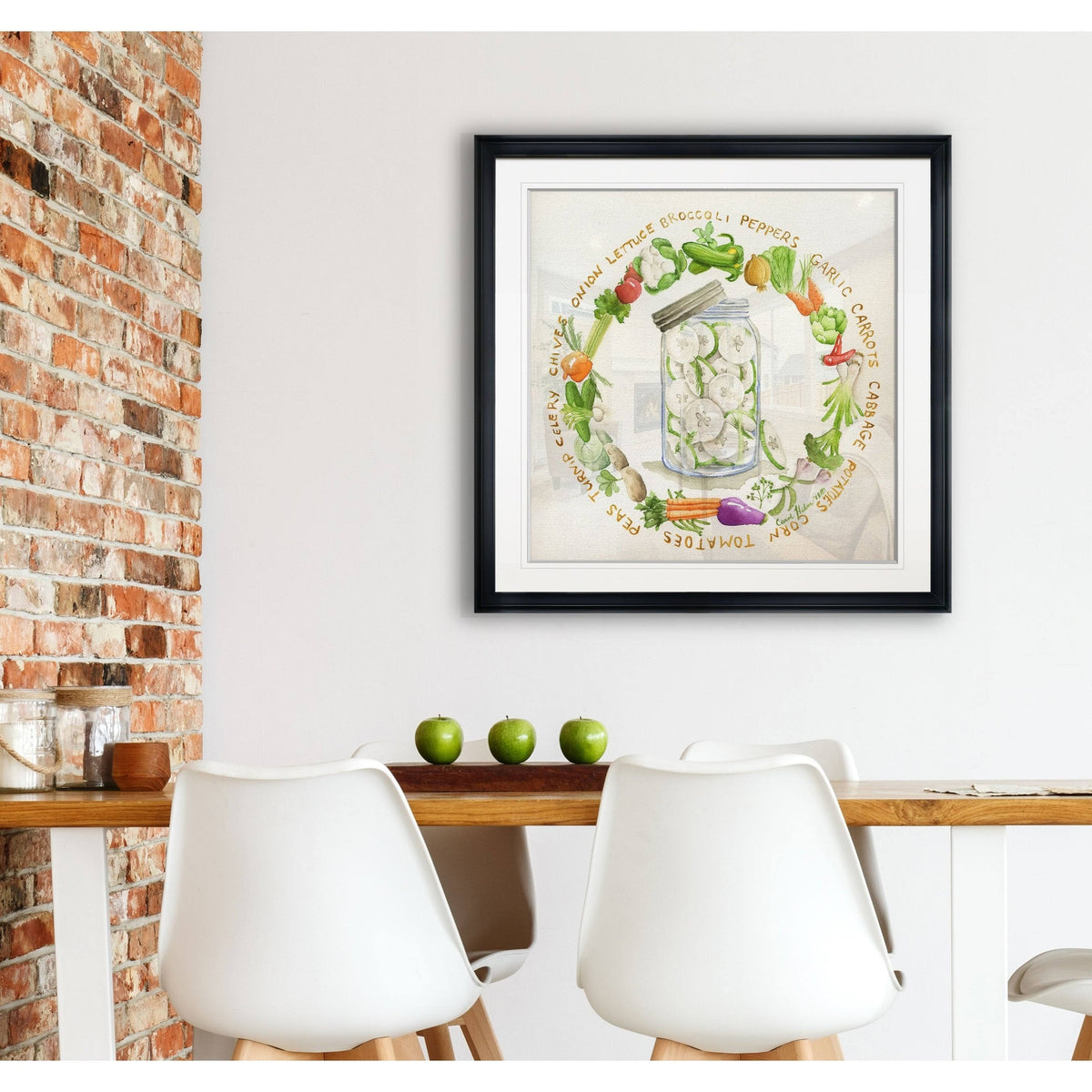 Framed Giclee Print 22X22 A987