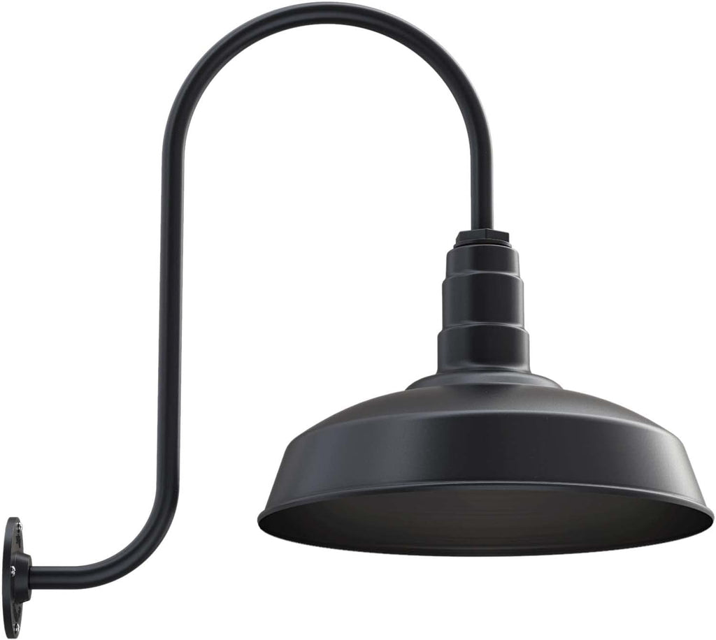 Matte Black Outdoor Barn Light Y904171