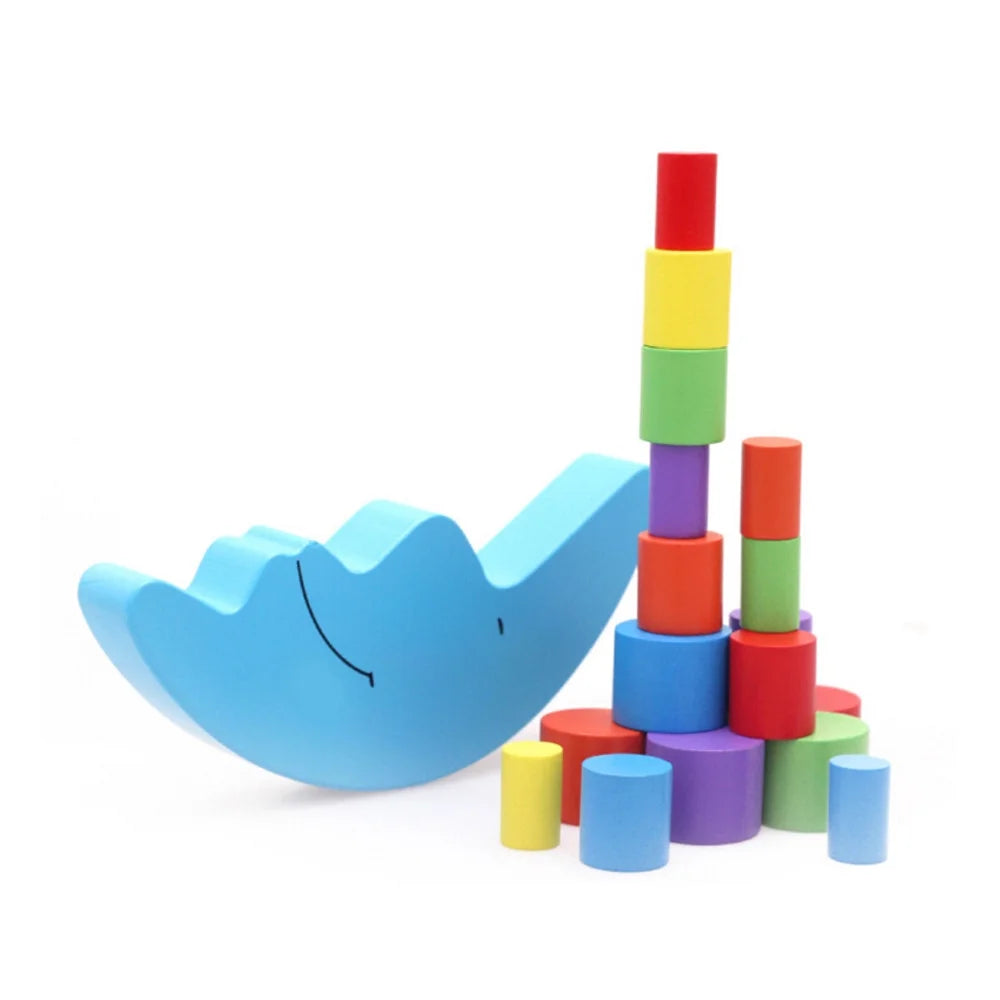 Wooden Baby Toys Balance Stacking Blocks Educational Toys M94446