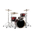 4-Piece Maple Shell Pack Red to Black Fade X841
