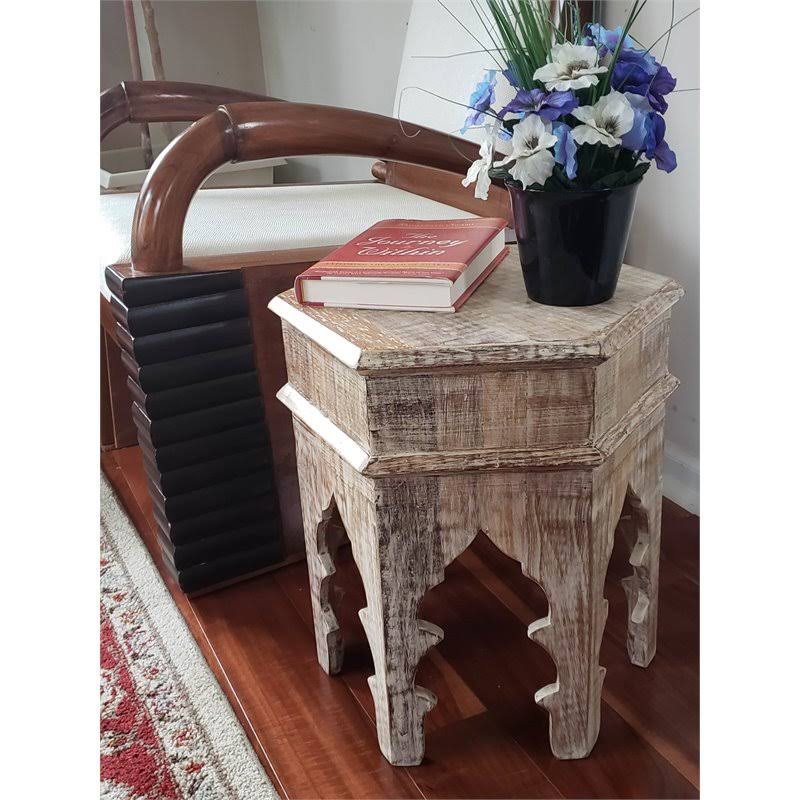 Sandy Brown Moroccan Style Side Table N52475