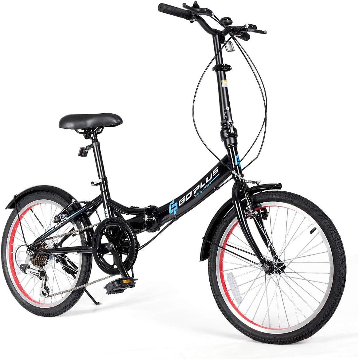 20'' Folding Bike, 7 Speed Shimano Gears, Lightweight Iron Frame S739