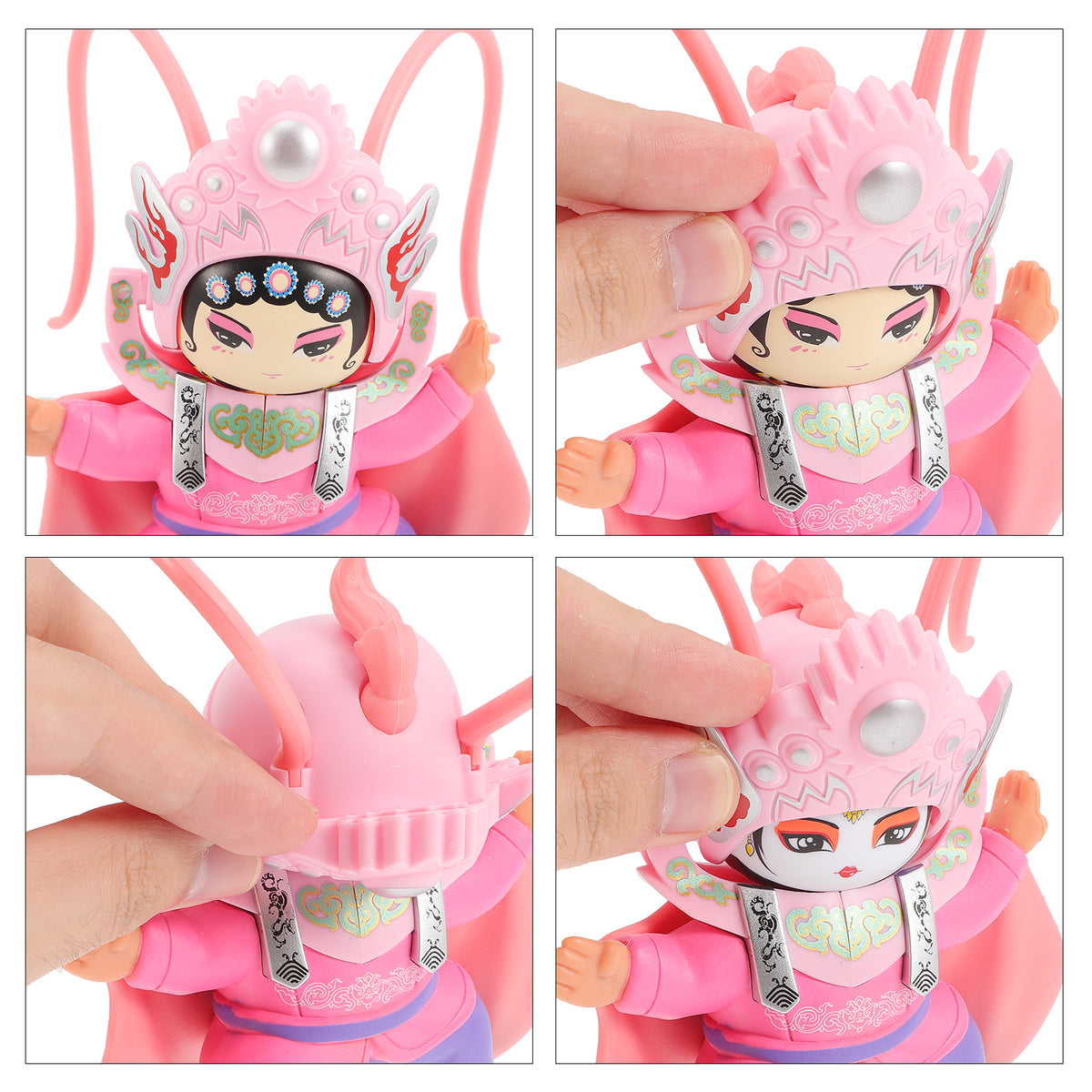 Cars Cake Decorations Sichuan Opera Face Doll Miniature Souvenir Japandi Christmas Ornaments Antique Chinese Dolls Child V6822