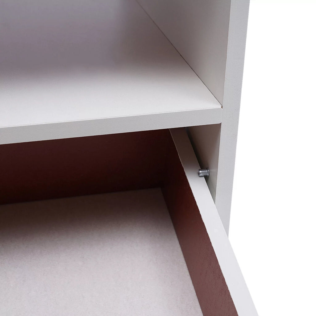 Wooden Nightstand with Drawer I963869