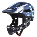Blue Adjustable Full Face Kids Bike Helmet X767748