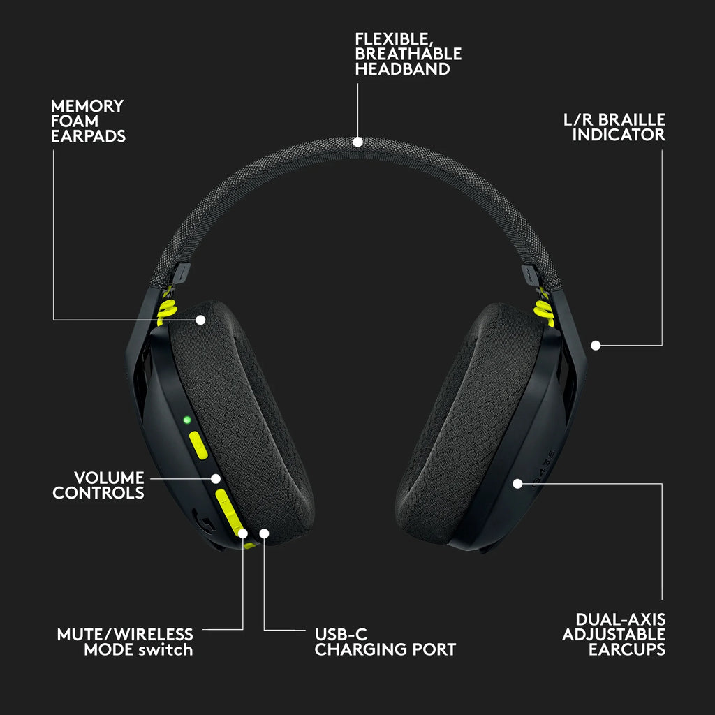 Black Wireless Gaming Headset Y879