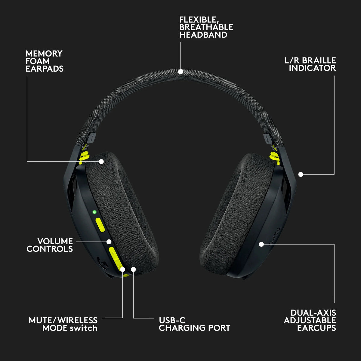 Black Wireless Gaming Headset Y879