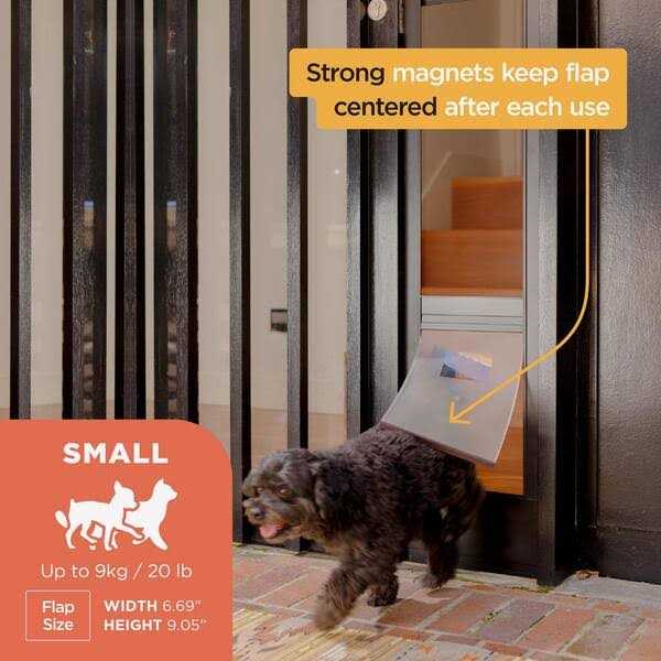 Black Patio Dog & Cat Door X130
