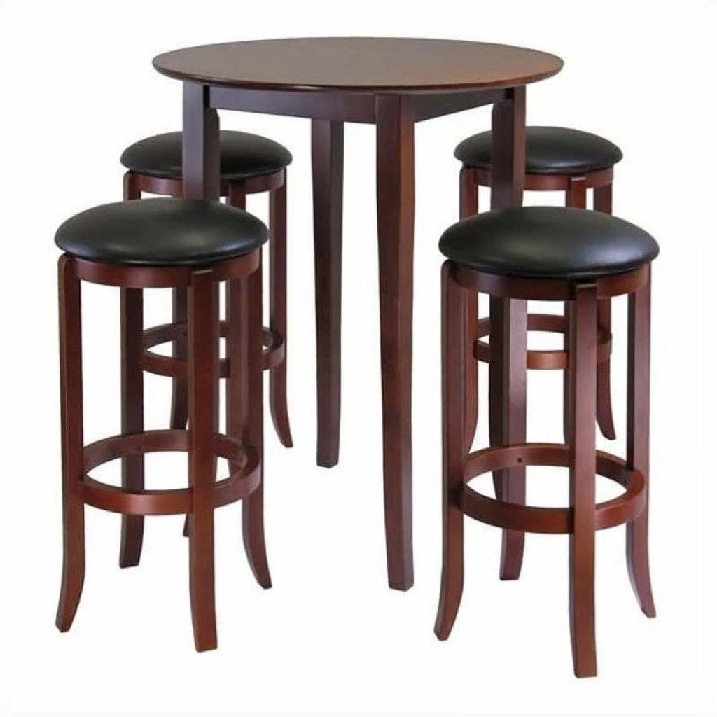 5 Pc Walnut Finish Pub Set W4078