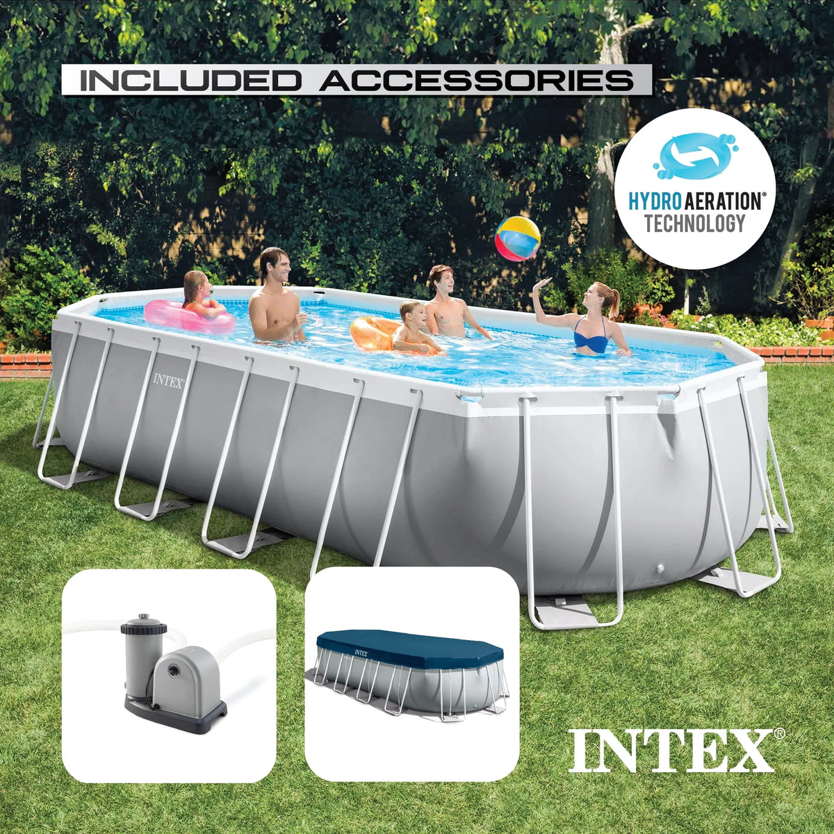 20 Foot Prism Frame Oval Pool Set G94945