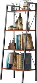 4-Tier Industrial Ladder Bookcase P9823