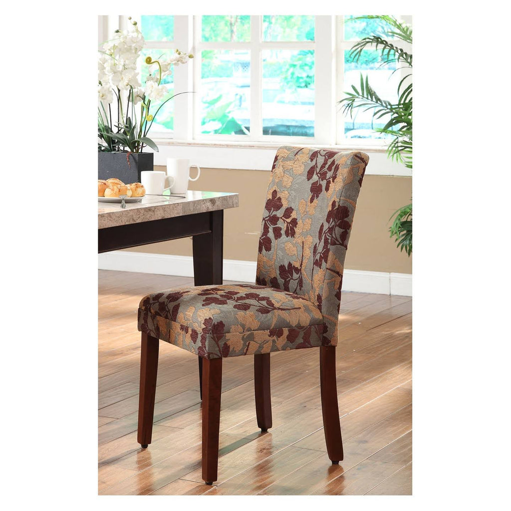 Brown Tan Parsons Dining Chair O732