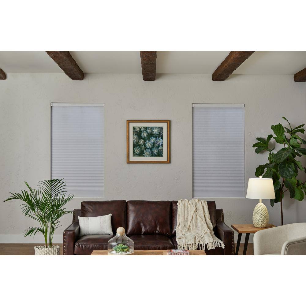 White Cordless Blackout Cellular Shade 55 in. W x 48 in. L Q99180