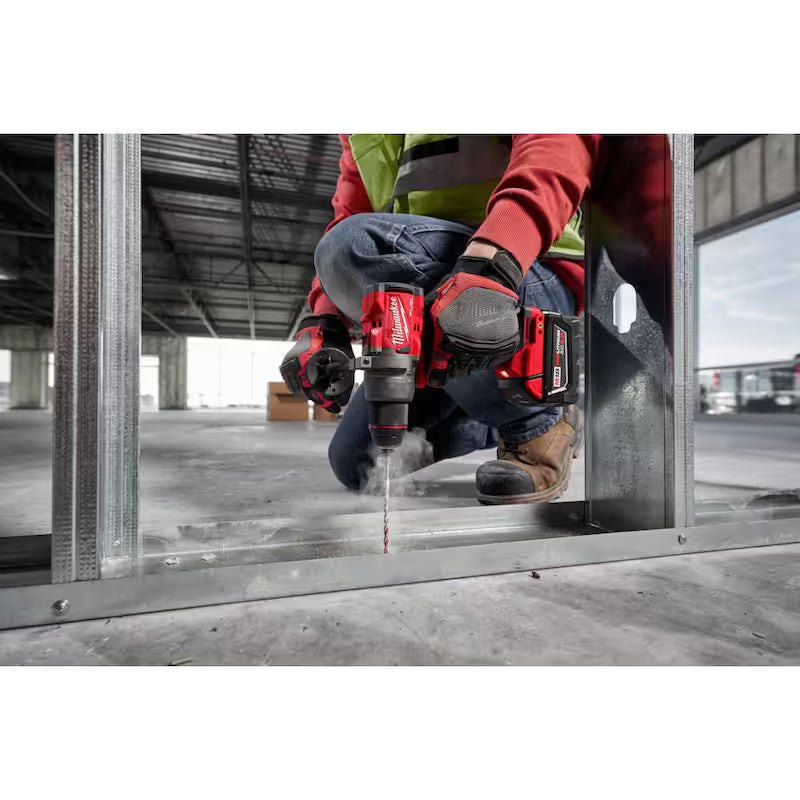 18-V Lithium-Ion Brushless Cordless Hammer Drill Driver Kit with Compact Router B8863