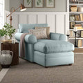 Canvas Spa Velvet Chaise Longue with Double Armrests F888