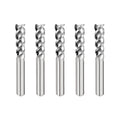 Carbide Square End Mill 3 Flute 5 Pieces 1/4 G188260