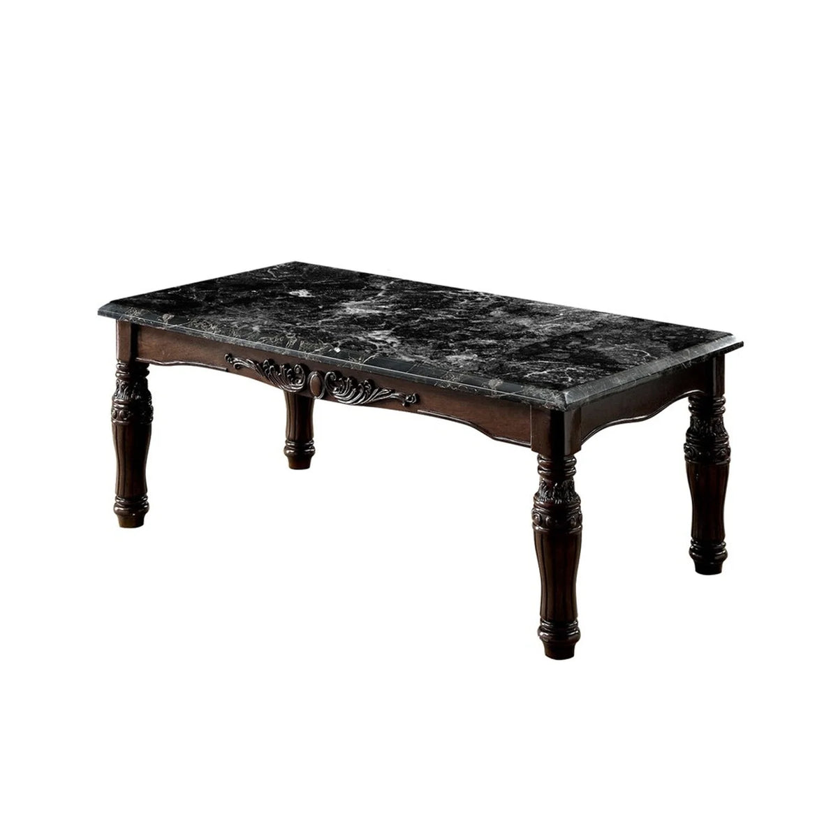 Faux Marble Top Coffee & End Tables Set, Pack of 3 E936