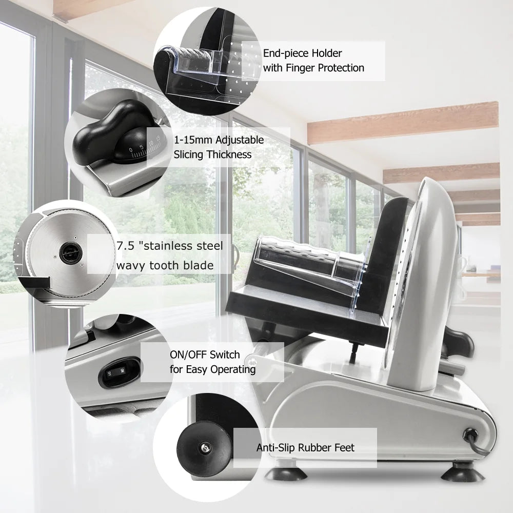 Semi-automatic Gear Cutter Vegetable Slicer, Electric Meat Slicer M64006