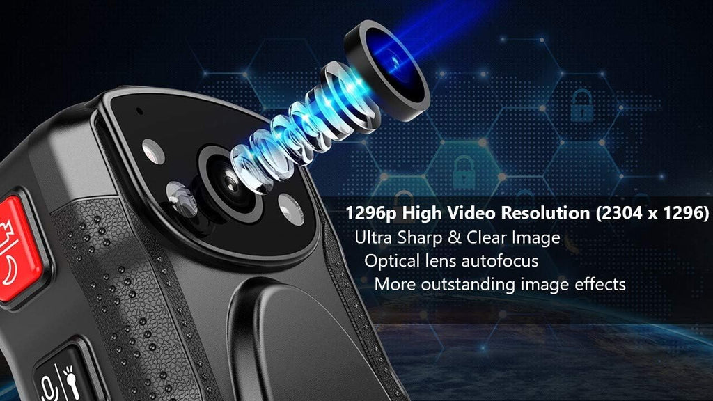 Body Camera with Audio, 2 Inch Display, Night Vision, Waterproof, Shockproof S44719