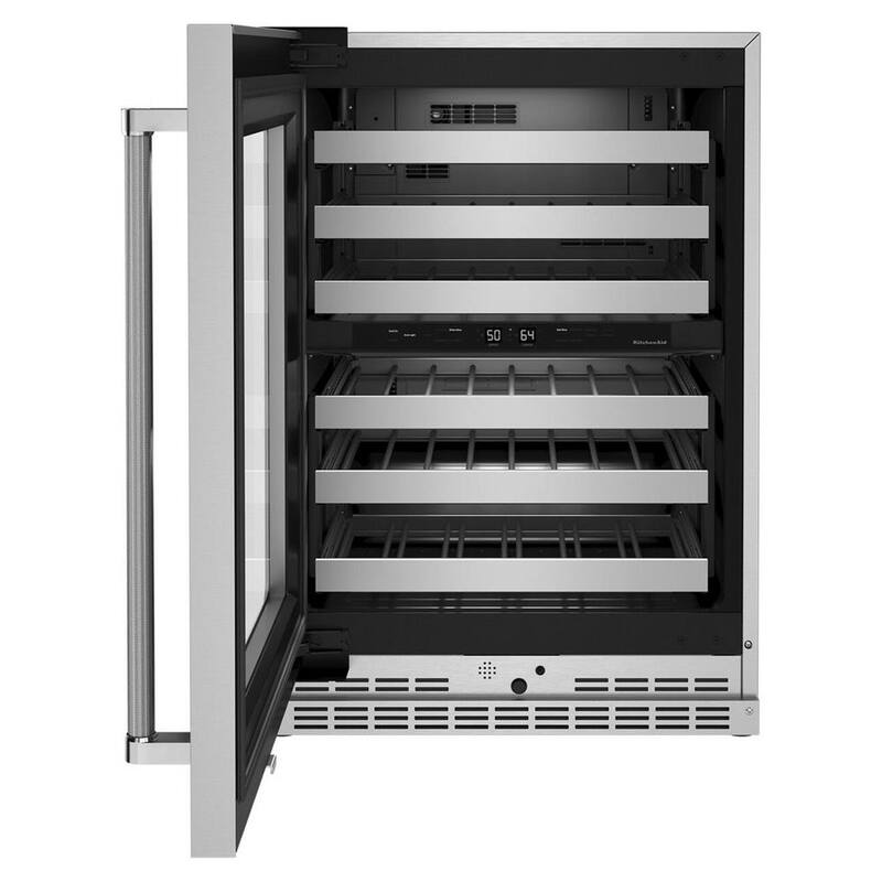 46-Bottle Built-In Undercounter Wine Cooler in Stainless Steel I976
