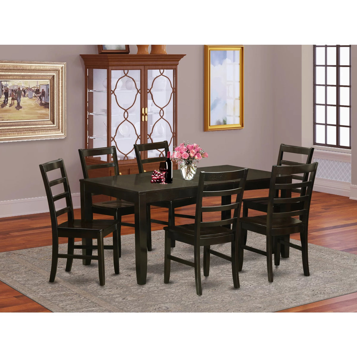 7 Piece Cappuccino Dining Set K125372