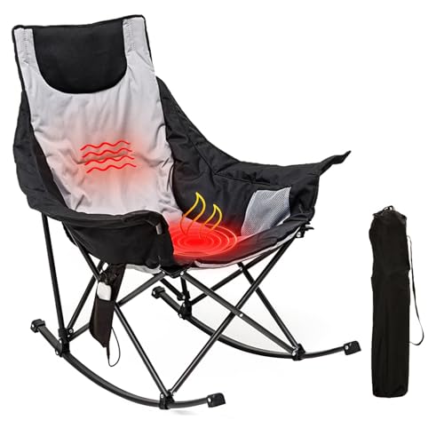 Oversized Heated Rocking Camping Chair D390489