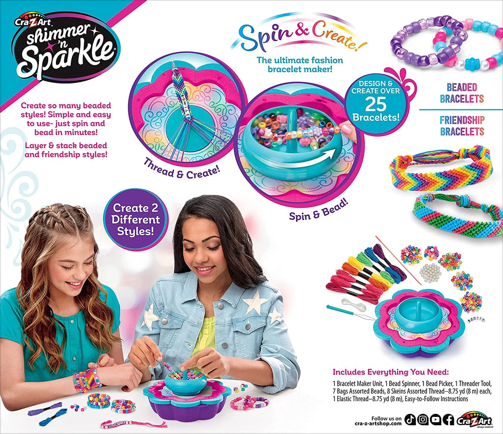2-in-1 Spin & Bead Bracelet Maker S50249