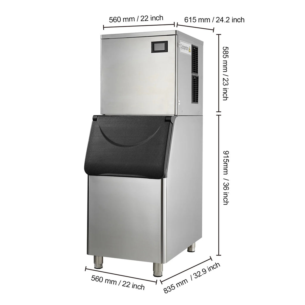 Commercial Ice Maker with 30.7 lb Storage Container Z9379