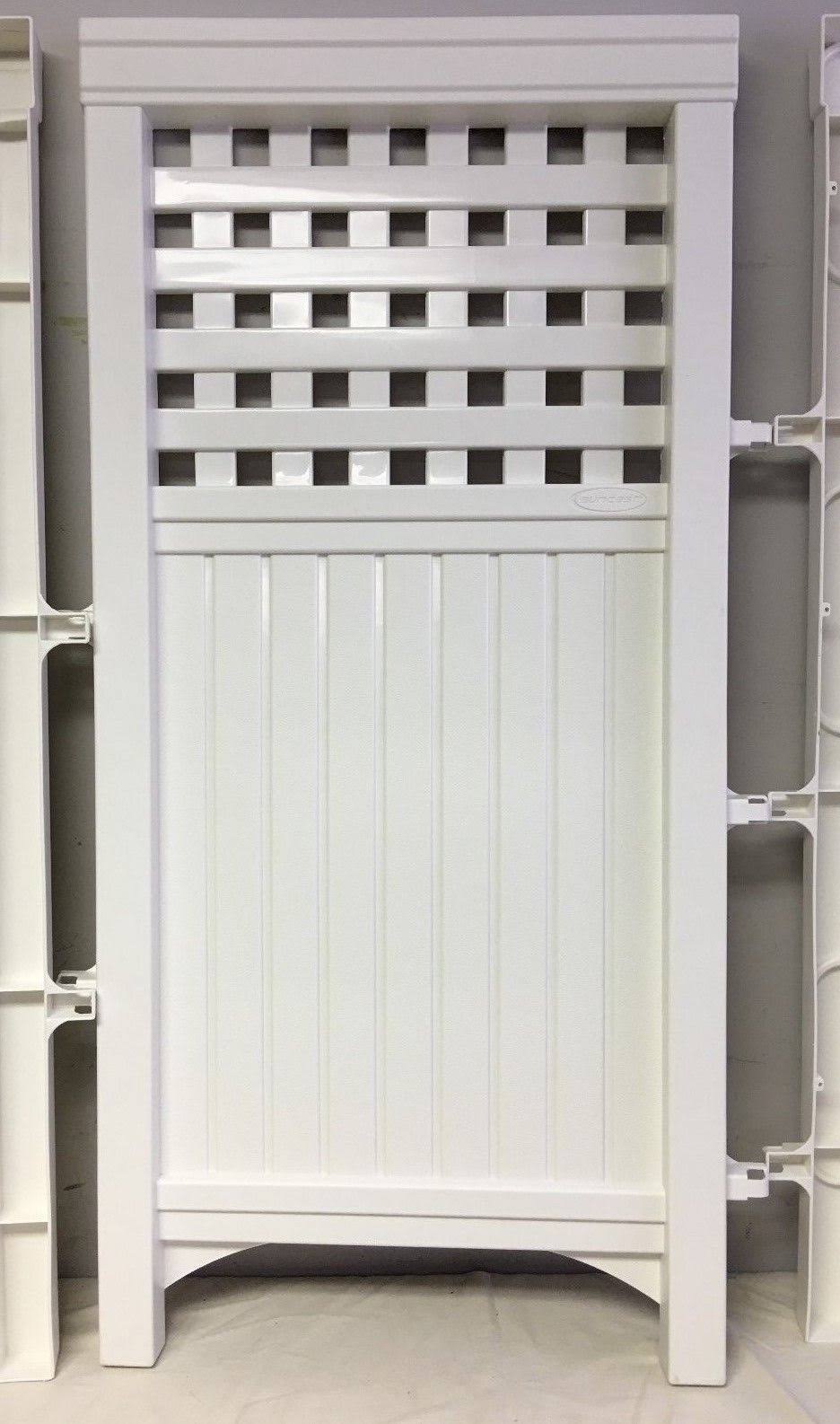 White 4-Piece Outdoor Screen Enclosure Set C695856