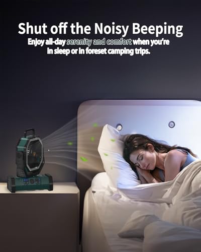 Battery Operated Portable Oscillating Fan with LED Lantern Light 20000mAh Rechargeable X358