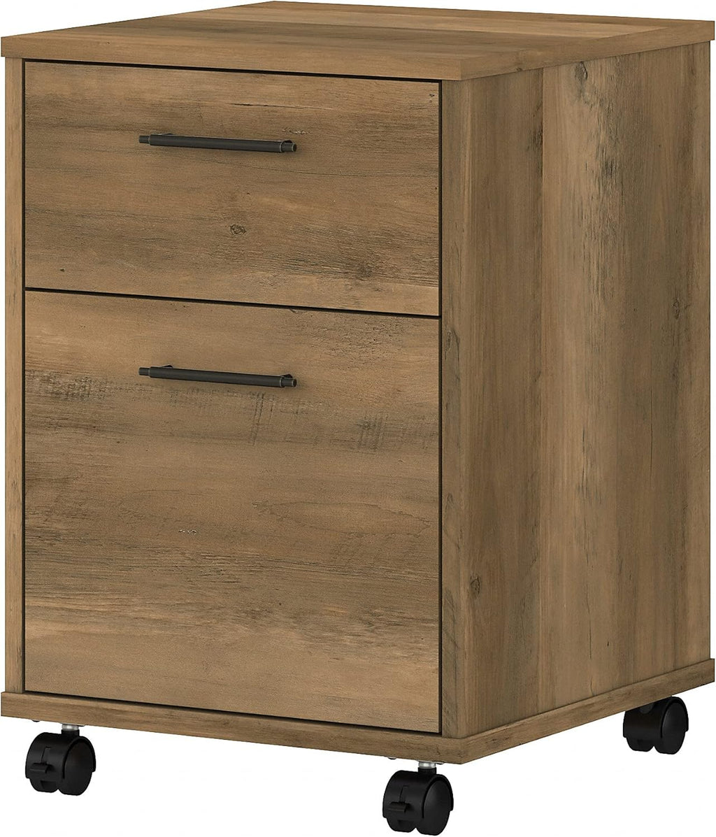 2 Drawer Mobile File Cabinet, Reclaimed Pine R364305