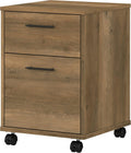 2 Drawer Mobile File Cabinet, Reclaimed Pine R364305