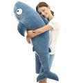 Blue 32” Shark Plush Stuffed Animal N834